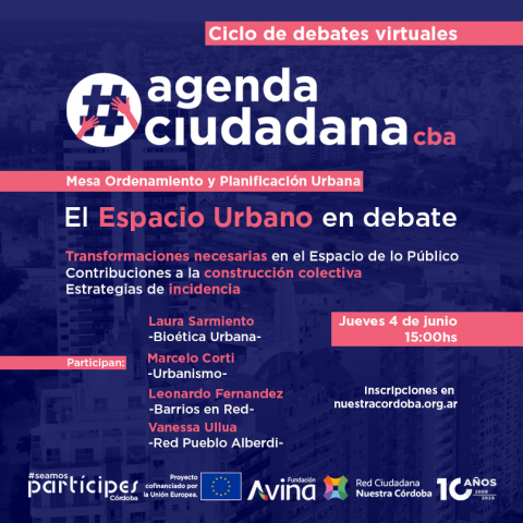 #agendaciudadanacba: El Espacio Urbano en debate